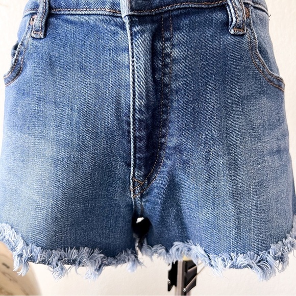 VOLCOM Stoney Stretch Micro Fit Mid Rise Denim Shorts - Picture 2 of 11